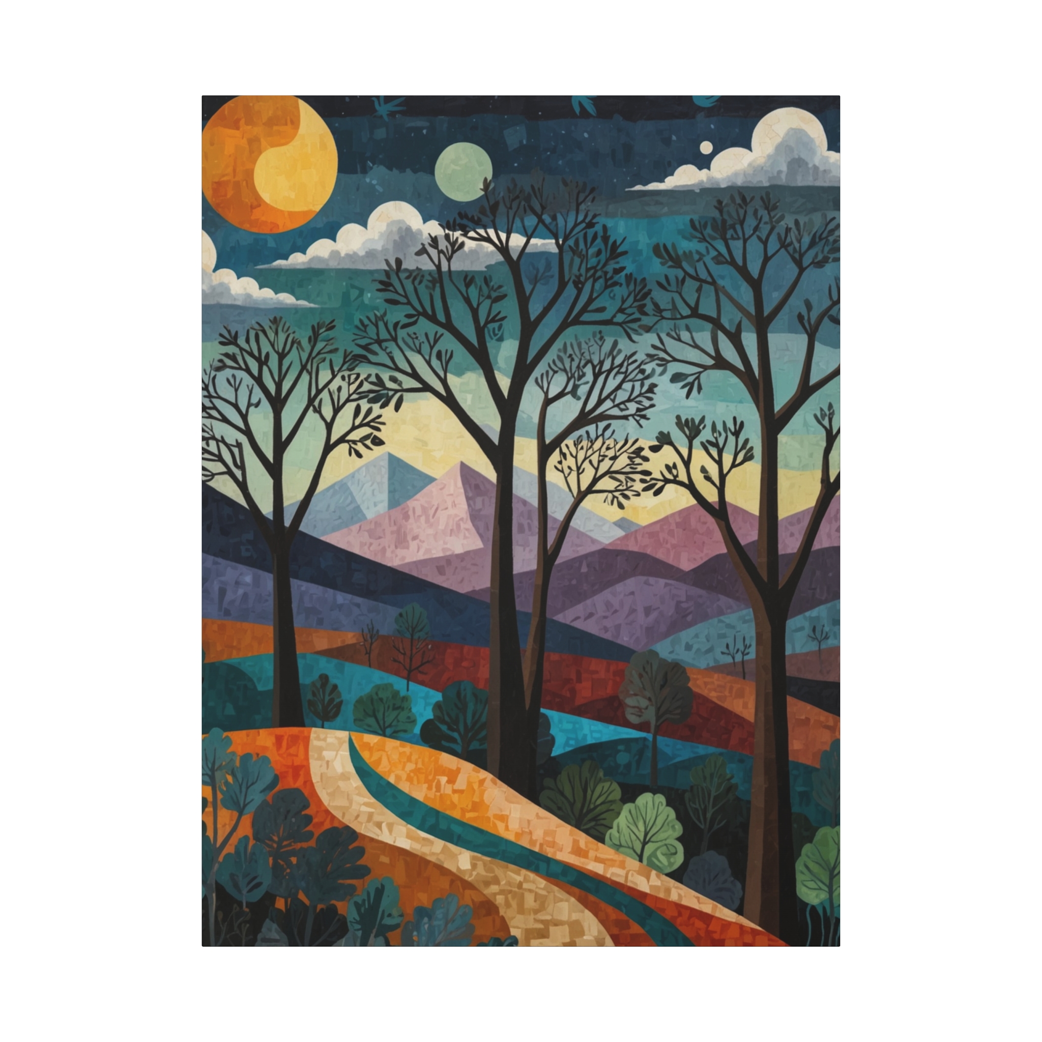 "Surreal Early Spring Morning" - Matte Canvas, Stretched, 1.25" - Pablo Picasso Style - Image 17