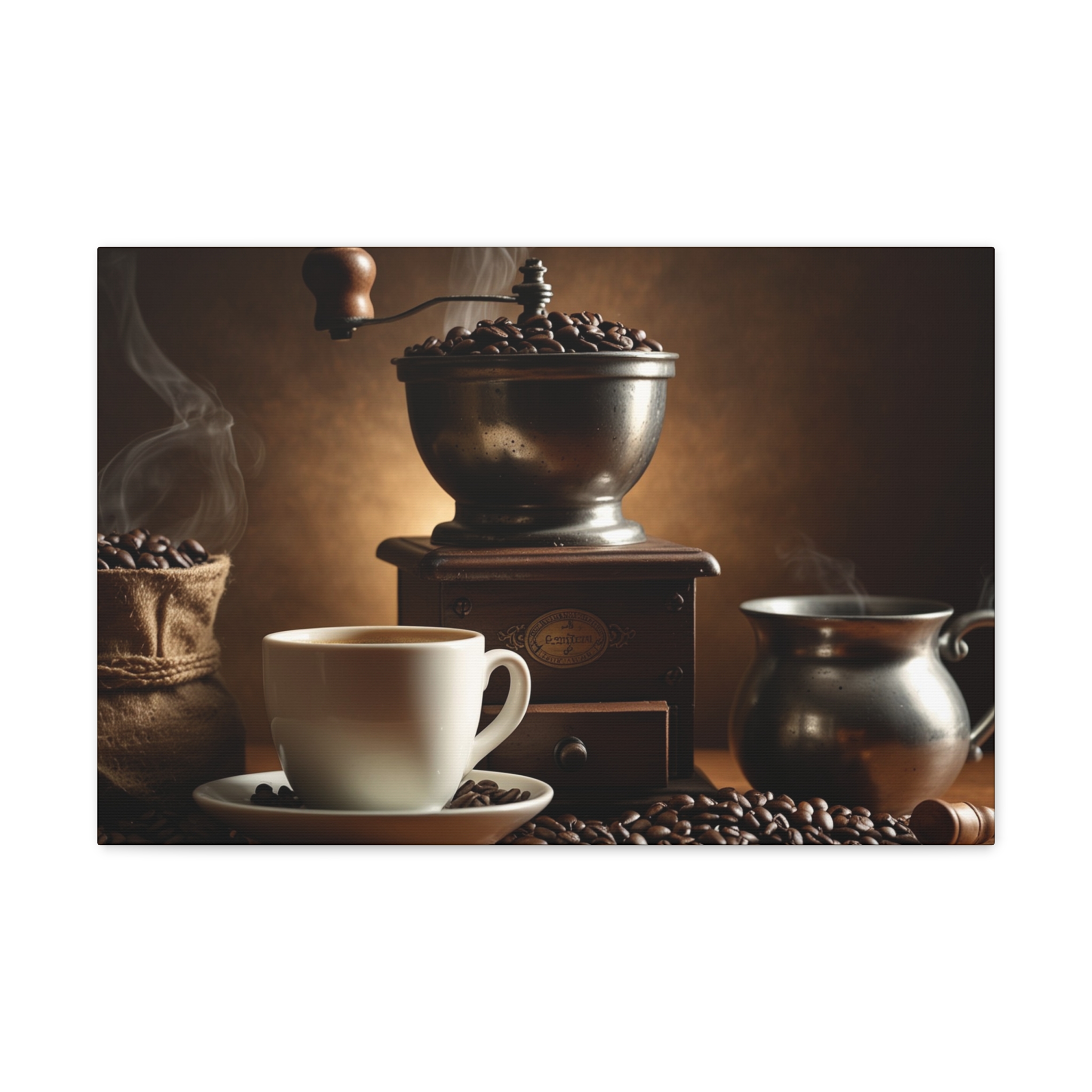 "Nostalgia Grinder & Coffee" - Canvas Gallery Wraps - Image 8