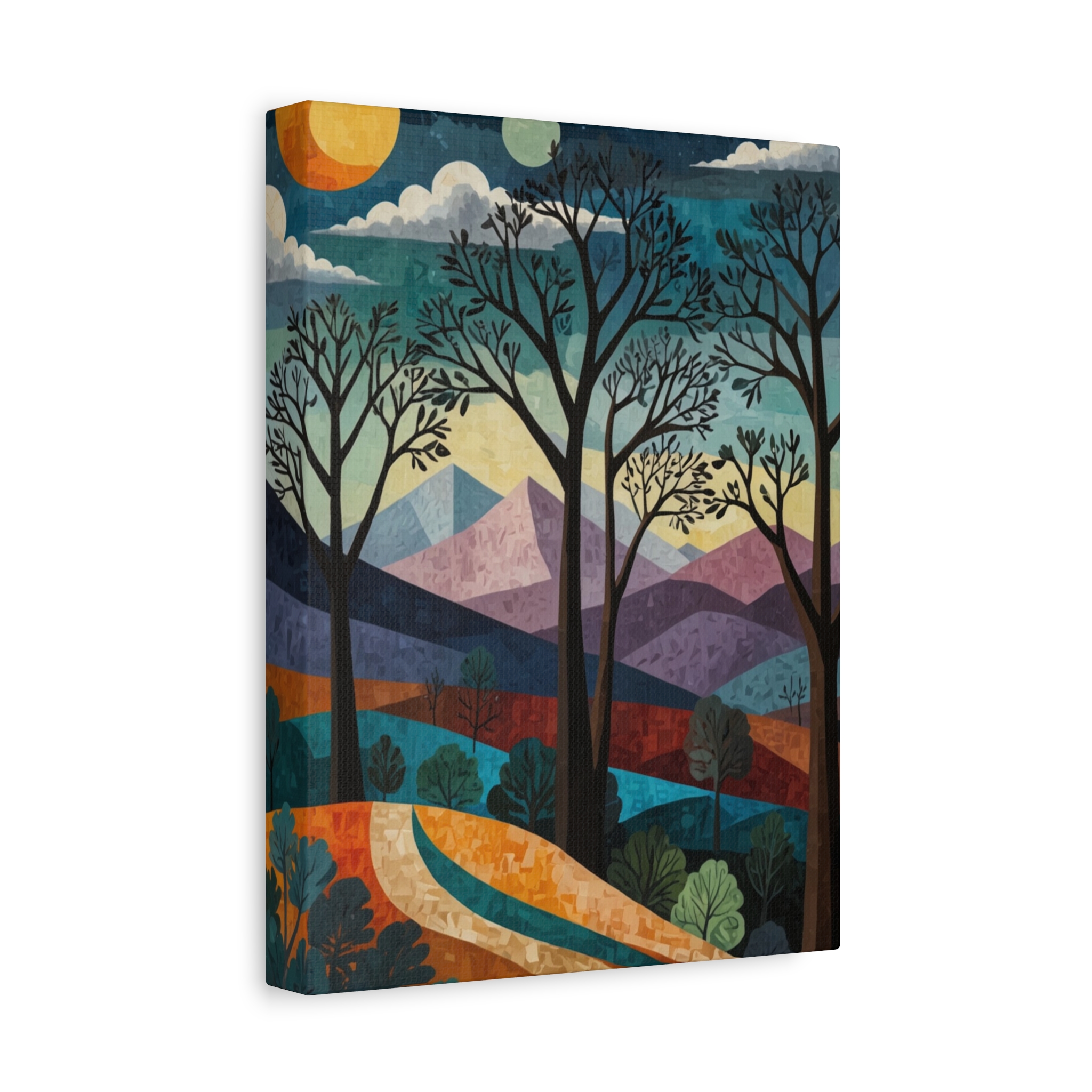 "Surreal Early Spring Morning" - Matte Canvas, Stretched, 1.25" - Pablo Picasso Style - Image 6