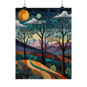 "Surreal Early Spring Morning" - Matte Vertical Posters - Pablo Picasso Style