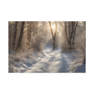 "Morning Forrest Snow"  - Canvas Gallery Wraps - Impressionistic Style