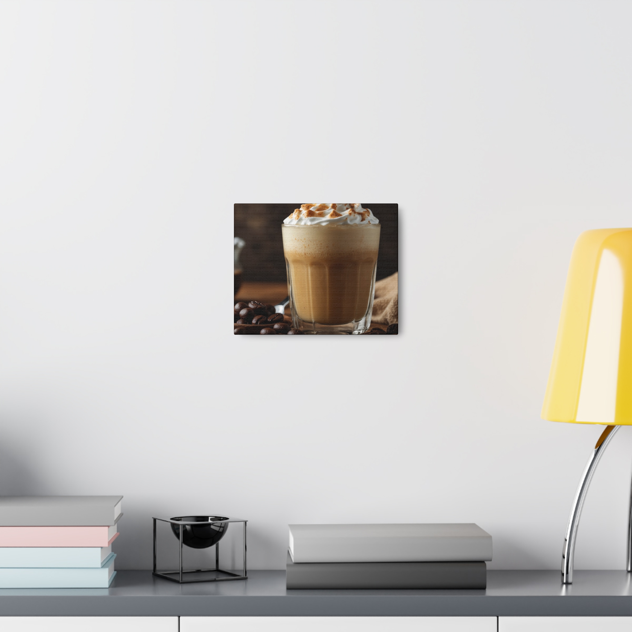"Iced Late & Coffee Beans" - Canvas Gallery Wraps - Coffee Beans Canvas - Image 7