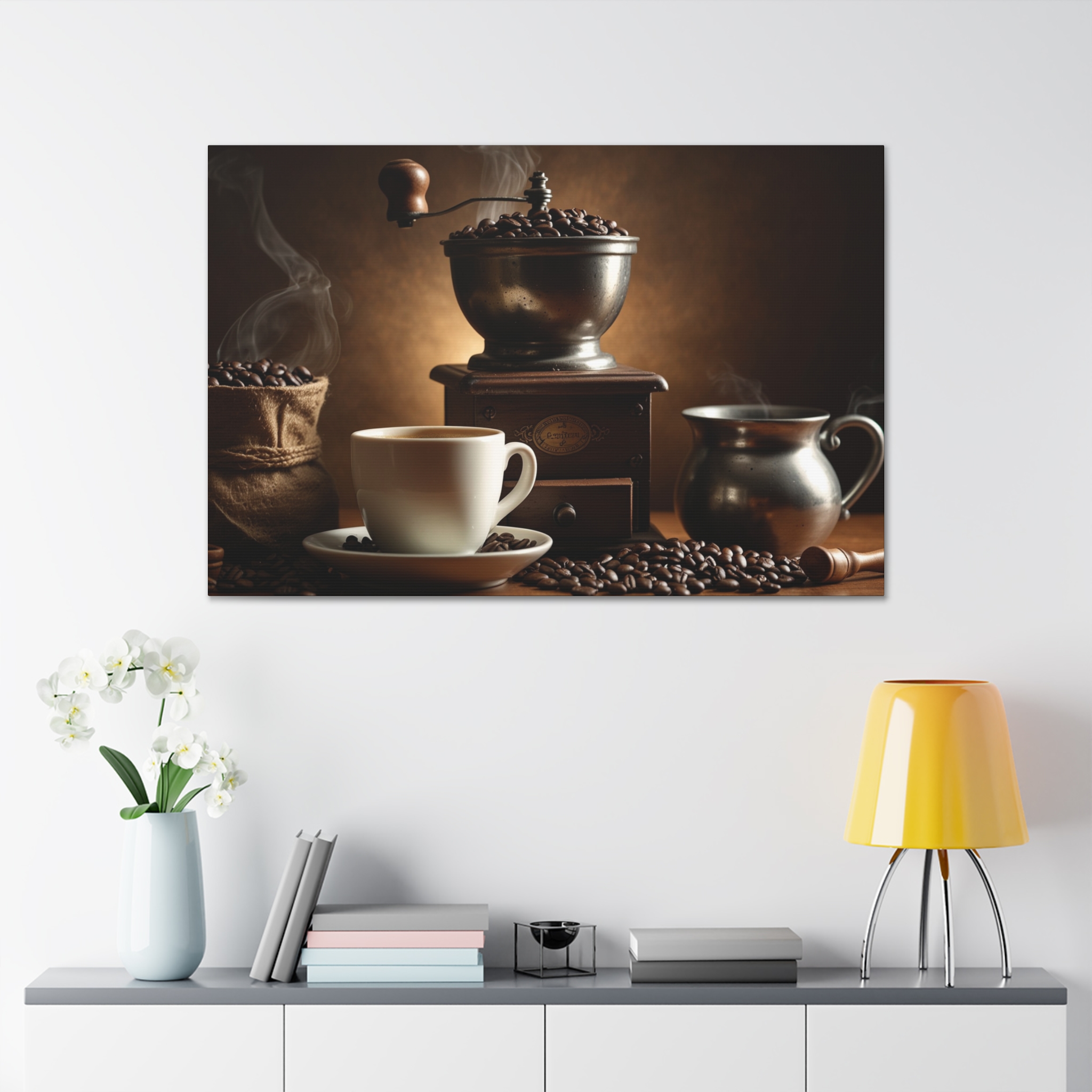 "Nostalgia Grinder & Coffee" - Canvas Gallery Wraps - Image 3