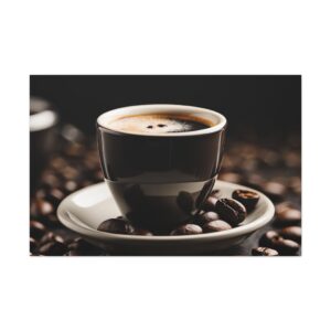 "Espresso Shot & Beans"  - Canvas Gallery Wraps