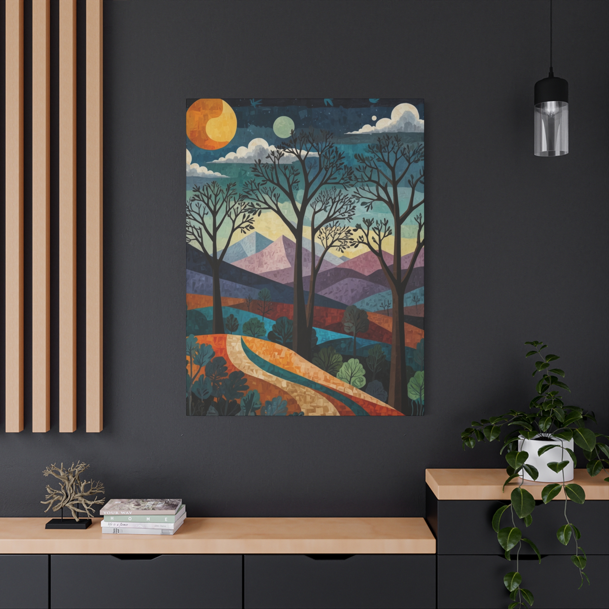 "Surreal Early Spring Morning" - Matte Canvas, Stretched, 1.25" - Pablo Picasso Style - Image 20