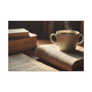"Coffee Bookmark"  - Canvas Gallery Wraps