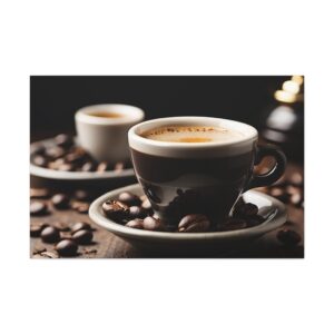 "Espresso for Two, Espresso Beans"  - Canvas Gallery Wraps