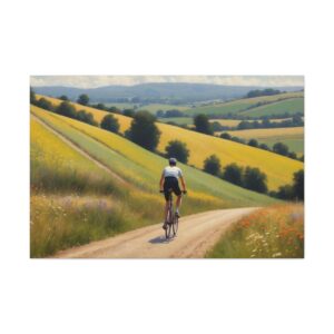 "Bicyclist's Dream"  - Canvas Gallery Wraps - Impressionistic Style