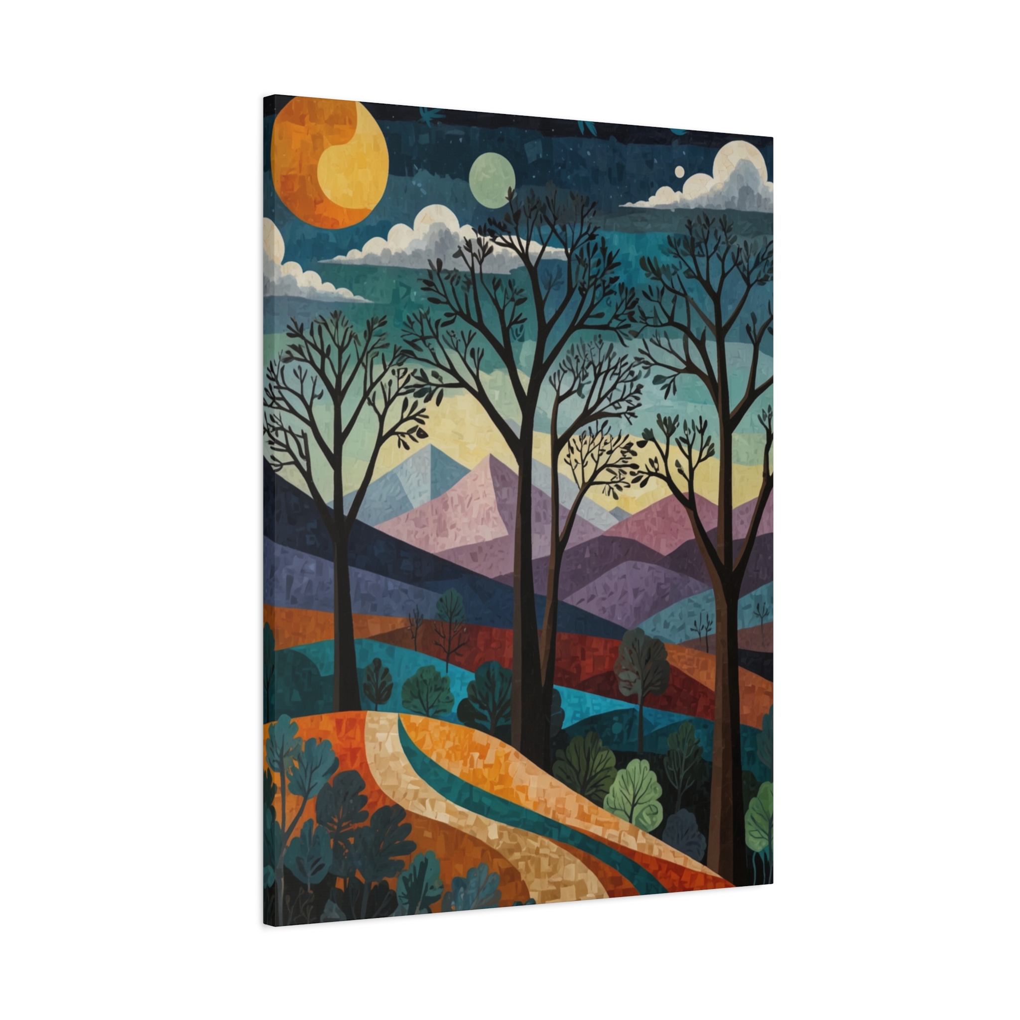 "Surreal Early Spring Morning" - Matte Canvas, Stretched, 1.25" - Pablo Picasso Style - Image 2