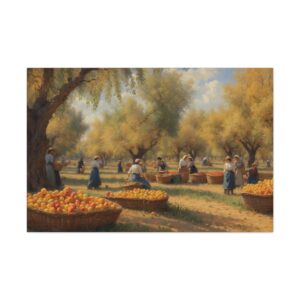 "Peach Harvest"  - Canvas Gallery Wraps - Impressionistic Style