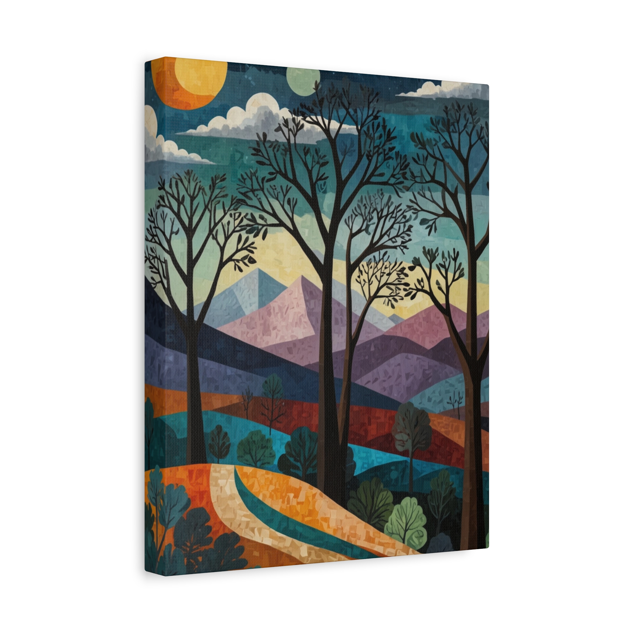 "Surreal Early Spring Morning" - Matte Canvas, Stretched, 1.25" - Pablo Picasso Style - Image 10