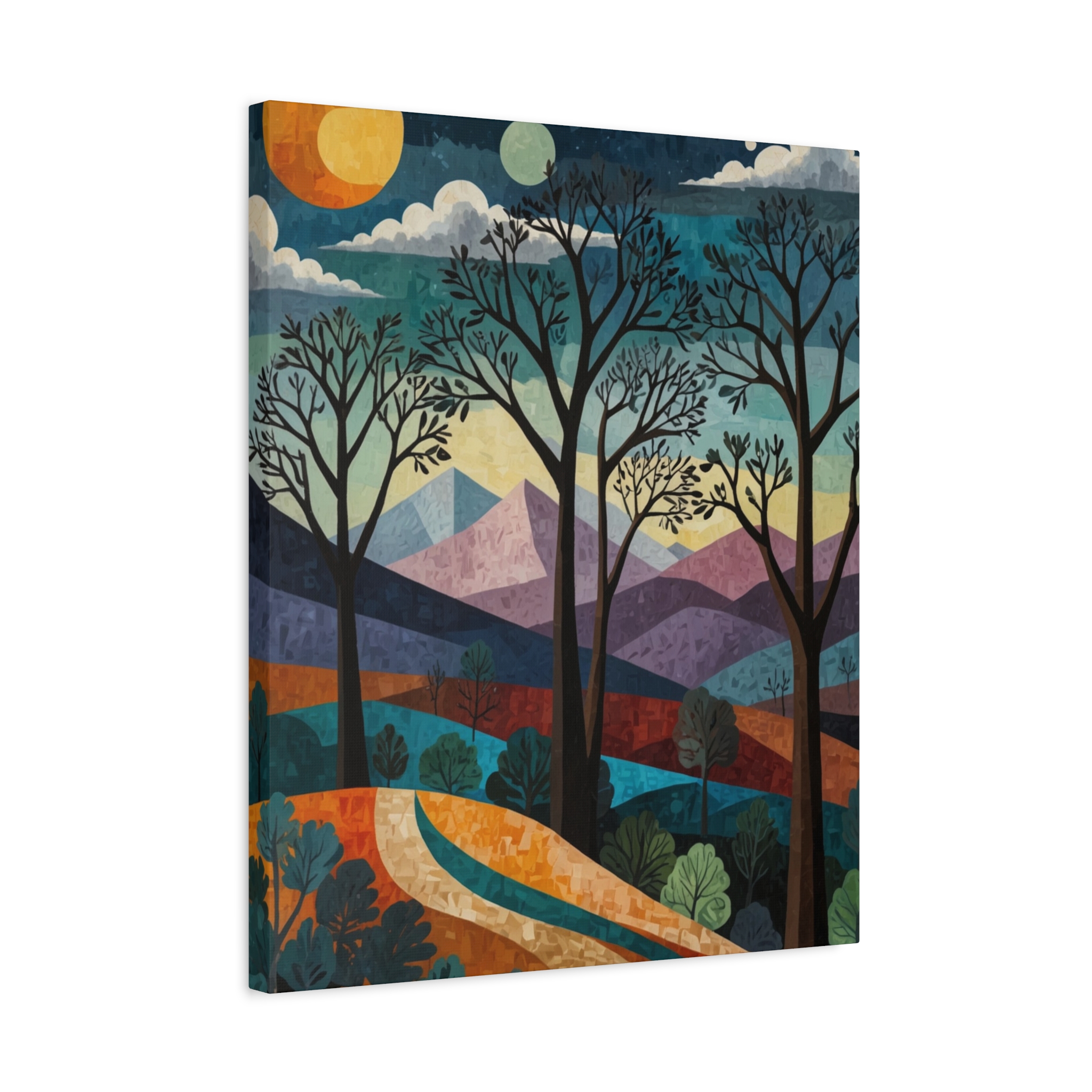 "Surreal Early Spring Morning" - Matte Canvas, Stretched, 1.25" - Pablo Picasso Style - Image 14