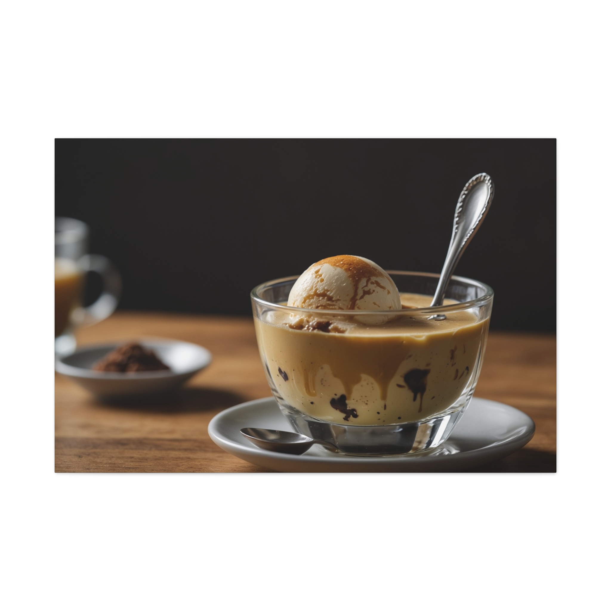 "Coffee Ice Cream Sunday" - Canvas Gallery Wraps