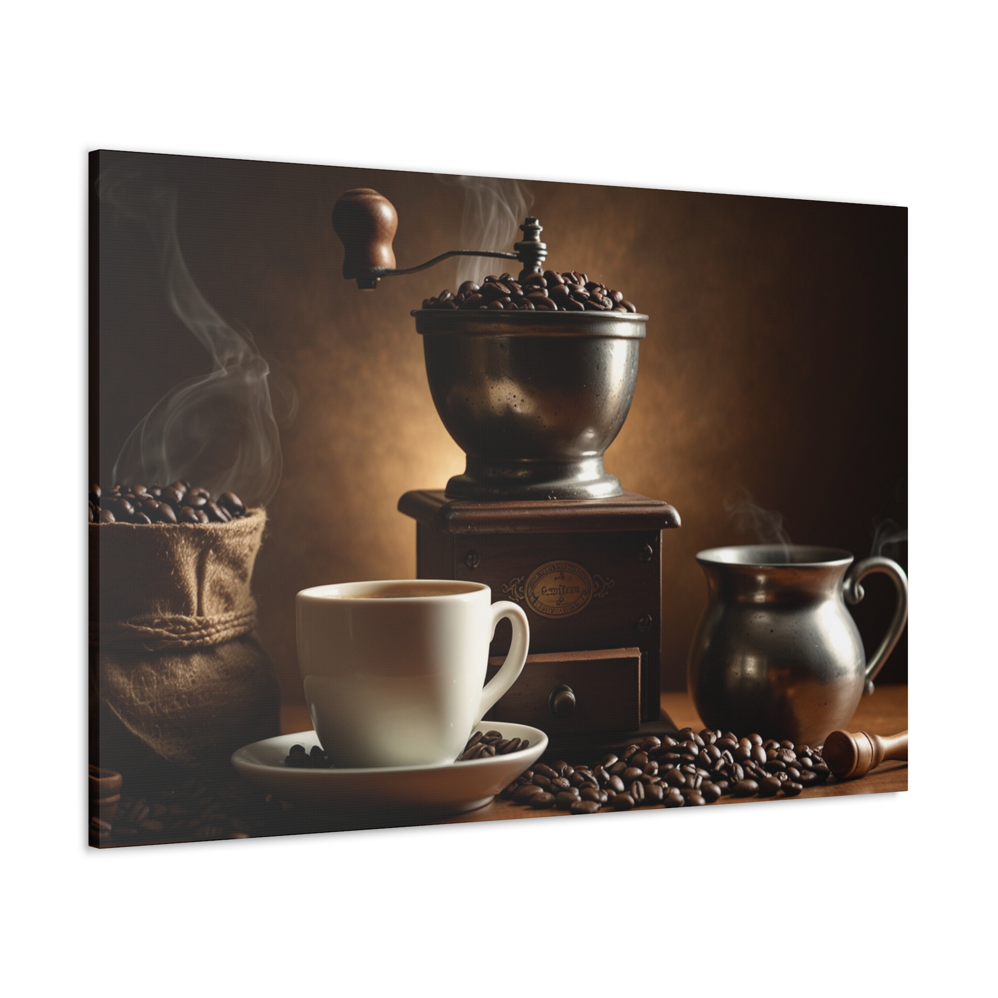 "Nostalgia Grinder & Coffee" - Canvas Gallery Wraps - Image 2