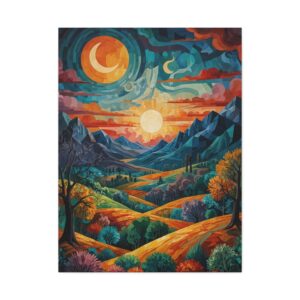 "Surreal Landscape" - Matte Canvas, Stretched, 1.25"