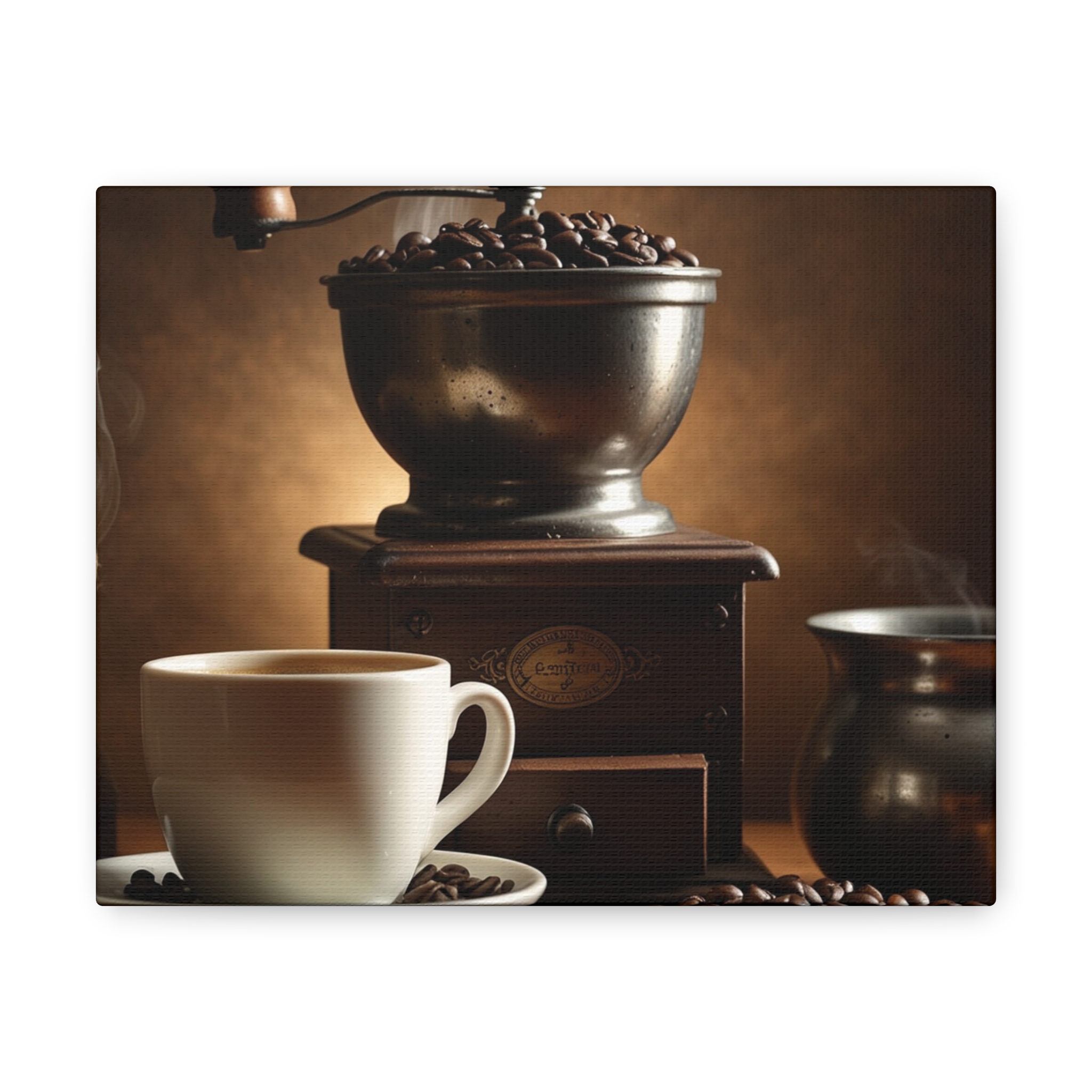 "Nostalgia Grinder & Coffee" - Canvas Gallery Wraps - Image 4