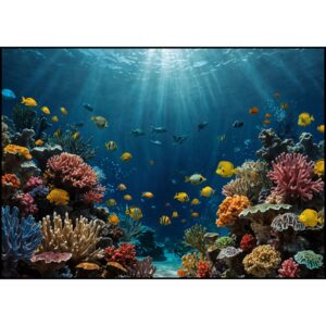 "Tropical Underwater Paradise"  -  Woven Blanket