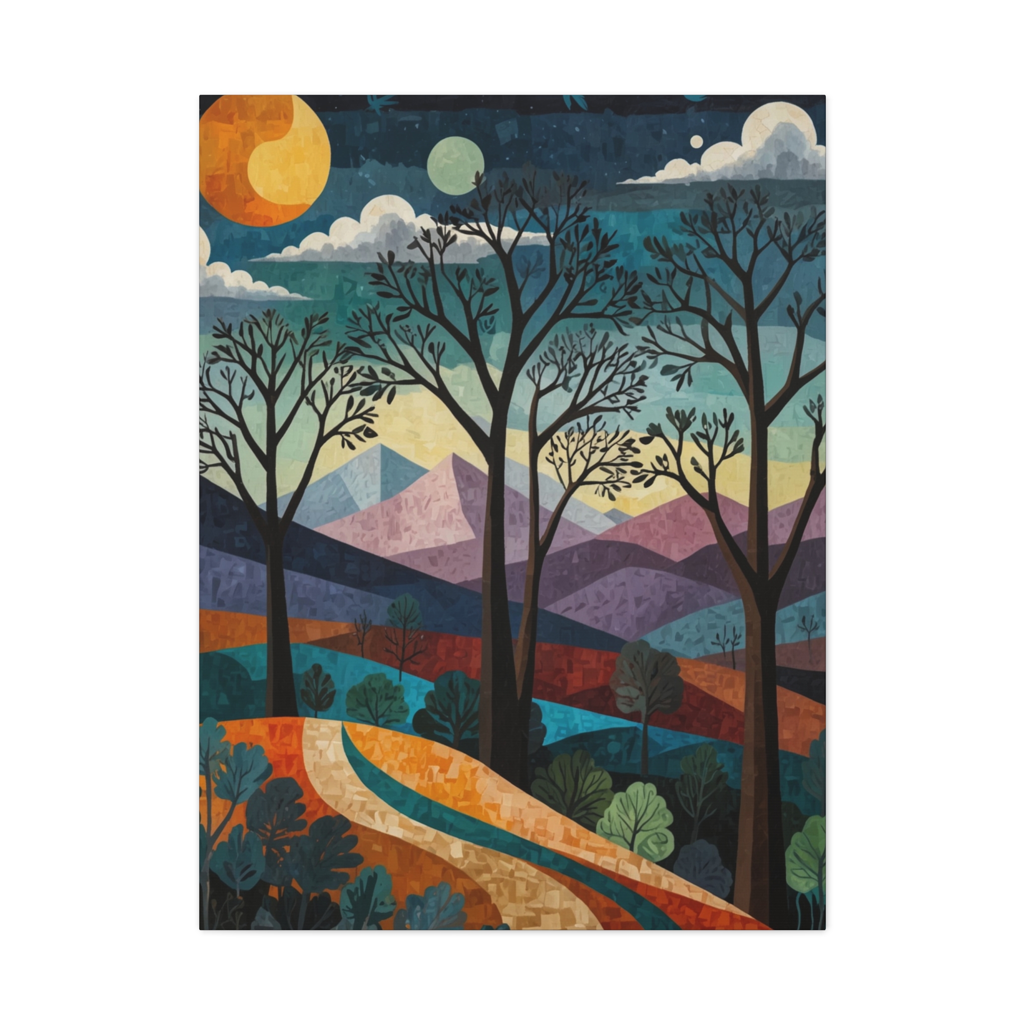 "Surreal Early Spring Morning" - Matte Canvas, Stretched, 1.25" - Pablo Picasso Style