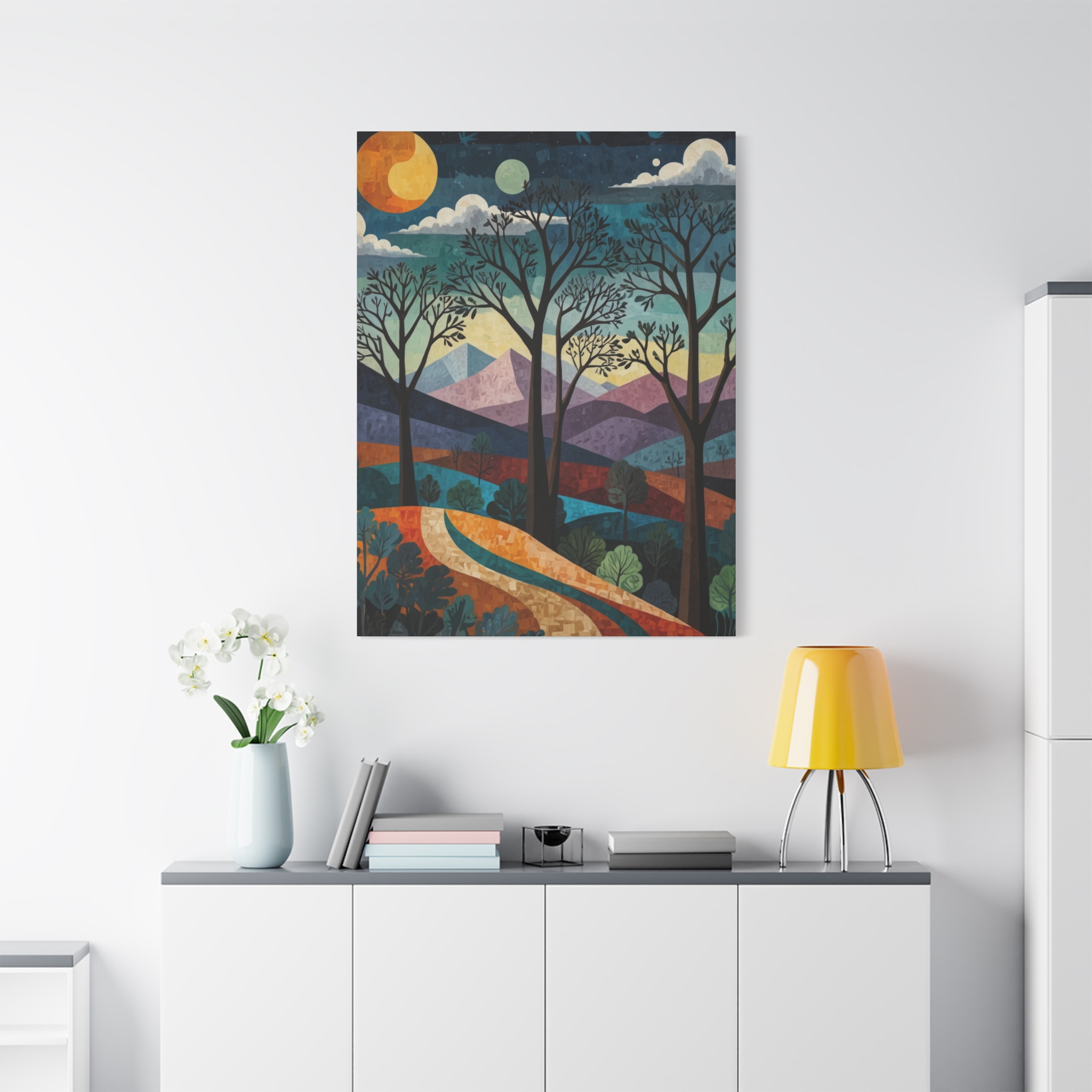 "Surreal Early Spring Morning" - Matte Canvas, Stretched, 1.25" - Pablo Picasso Style - Image 19