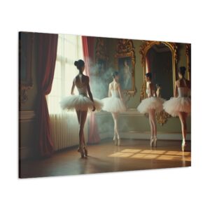 "Early Morning Fog - Dress Rehersal" - Canvas Gallery Wraps - in the Impressionistic style of Edgar Degas