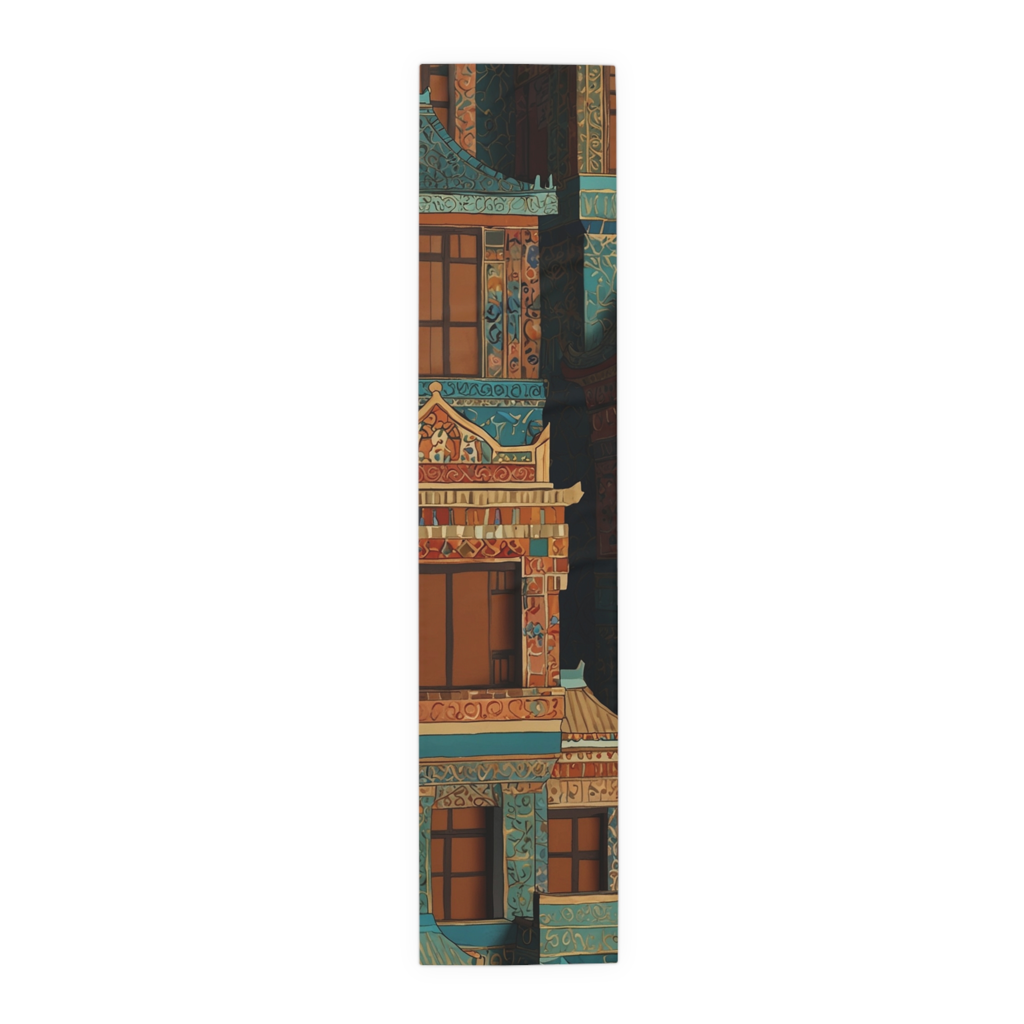 Ancient Buildings of the Orient Table Runner - Image 5