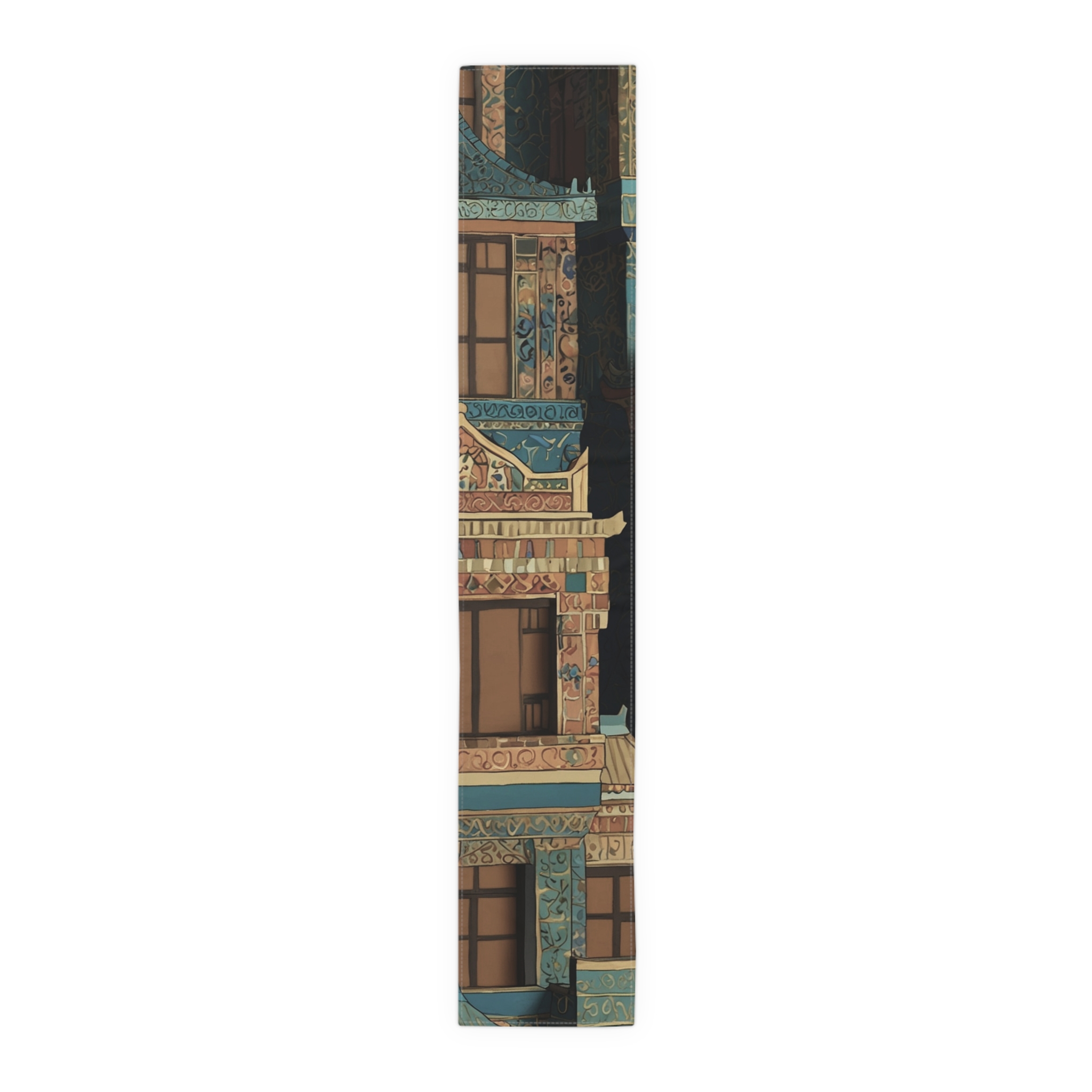 Ancient Buildings of the Orient Table Runner - Image 9