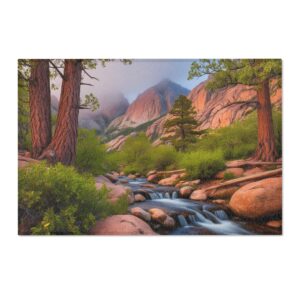 Area Rugs - "Misty Morning Mountain Tops" Design