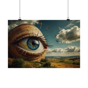 "An Eye of the Earth" - Matte Poster - in the Style of Salvador Dali