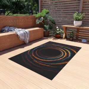 Outdoor Rug - "Space Tunnel" Design