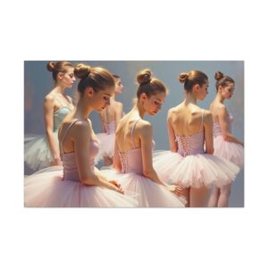 "Back Stage Before Ballet Show" - Canvas Gallery Wraps - in the Impressionistic style of Edgar Degas