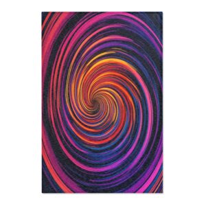 Area Rugs - "Pink Swirlings" Design