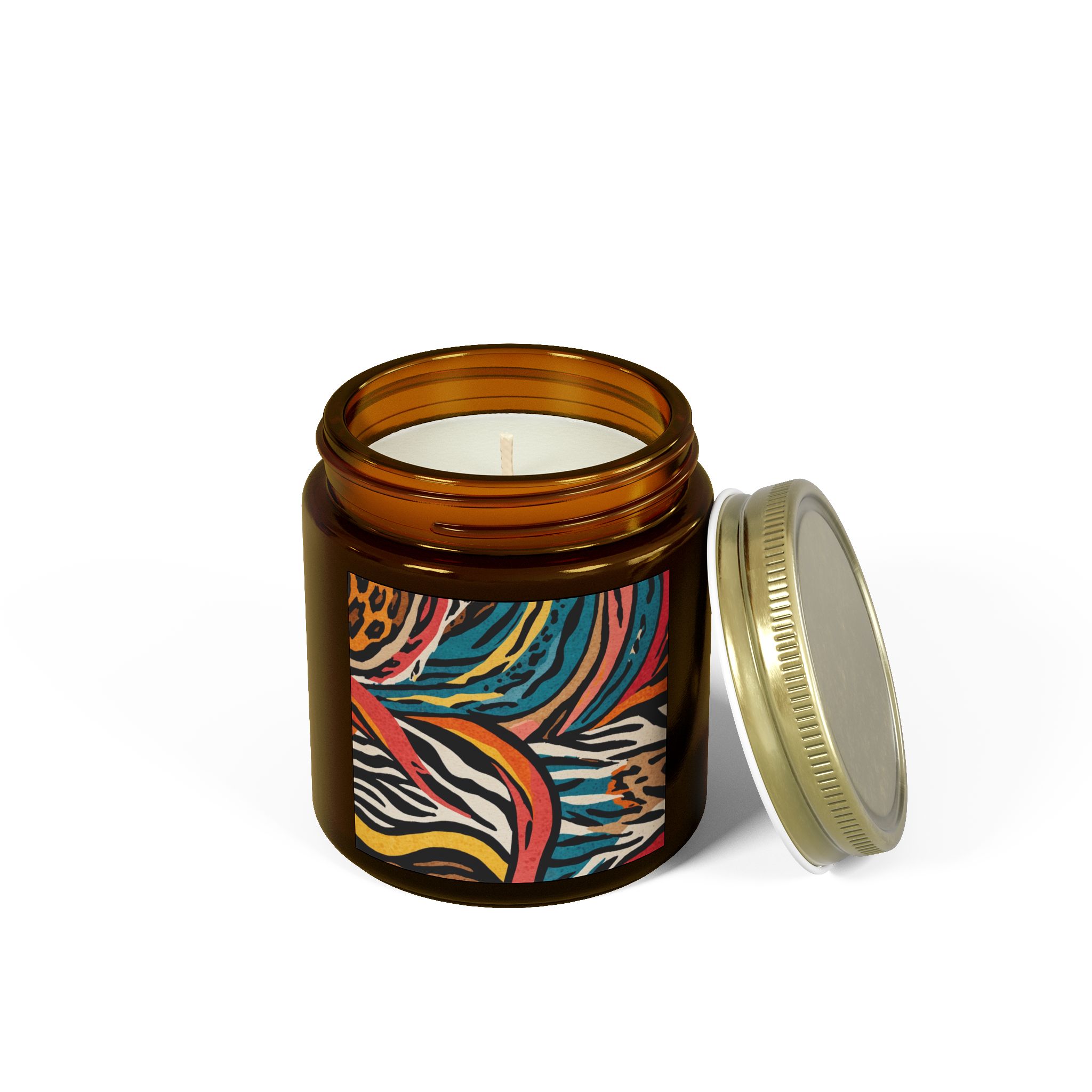 "Jungle Impression" - Scented Candles, Coconut Apricot Wax (4oz, 9oz) - Image 102