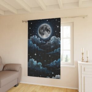 "Moonlight Sleepy Time" - Blackout Window Curtains - (1 Piece)