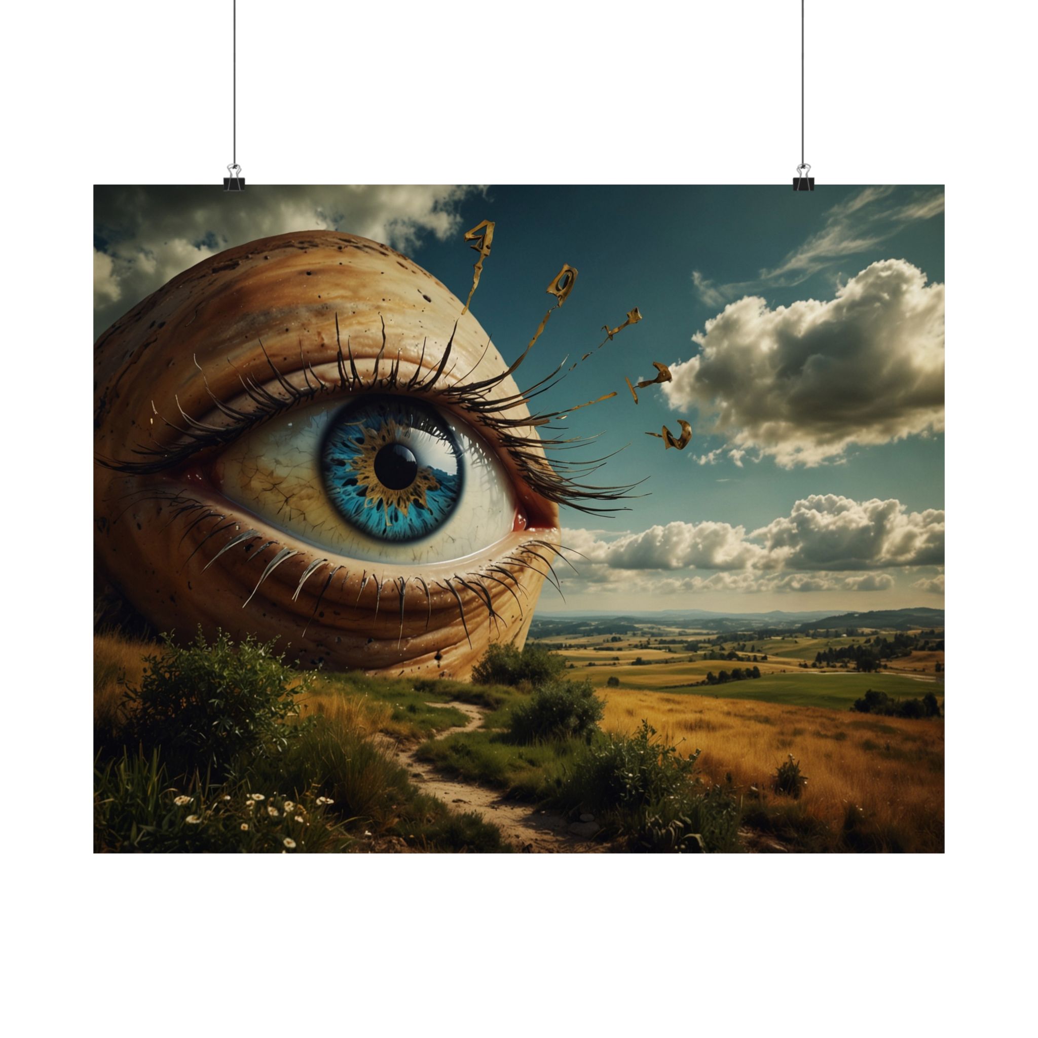"An Eye of the Earth" - Matte Poster - in the Style of Salvador Dali - Image 5