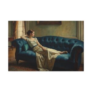 "After the Show - Relaxing on the Couch" - Canvas Gallery Wraps - in the Impressionistic style of Edgar Degas