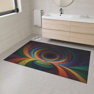 Floor Mat - Rainbow Vortex 1 Design