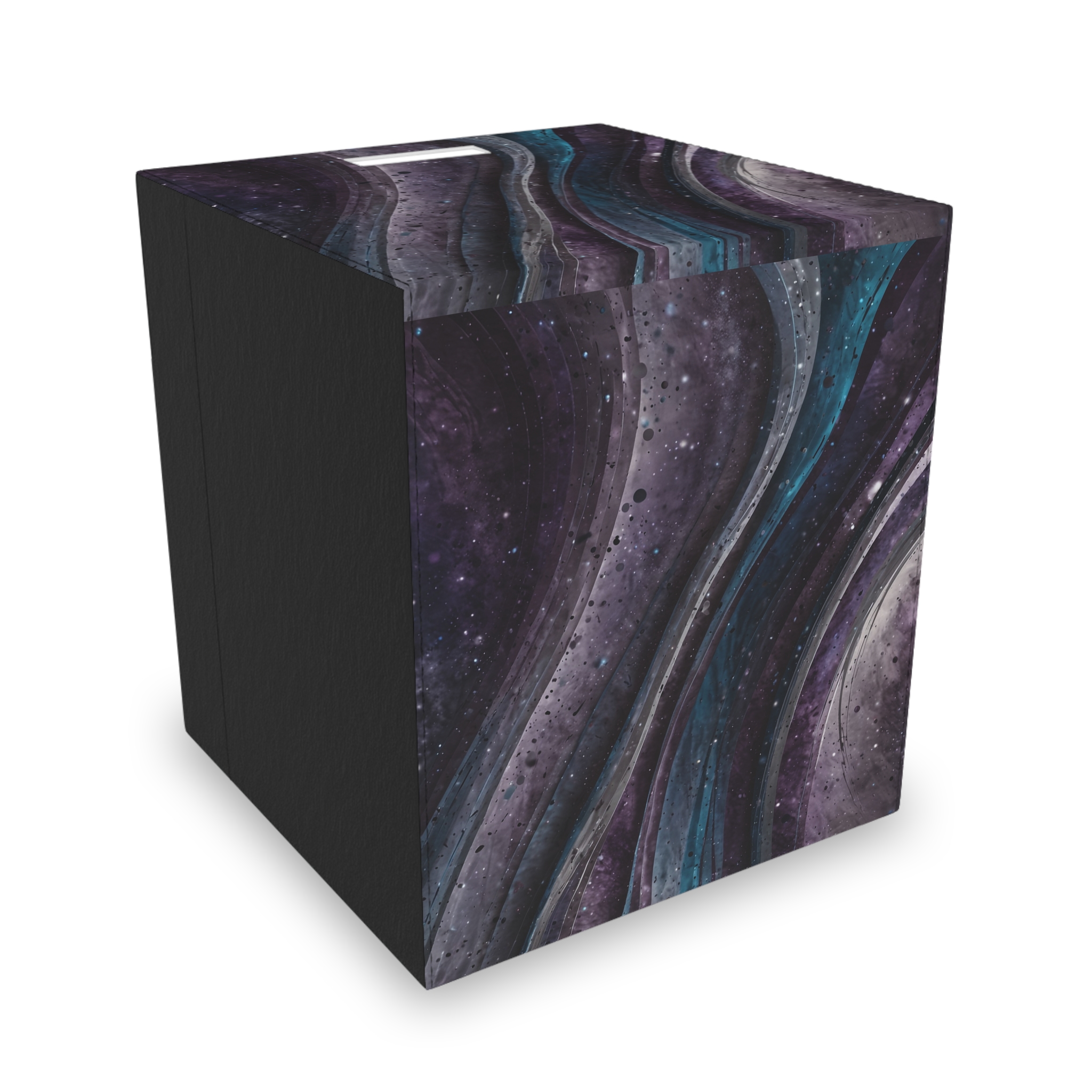 "Outer Space Marble 2" - Felt Storage Box for Organization, Office & Home Decluttering - Image 3