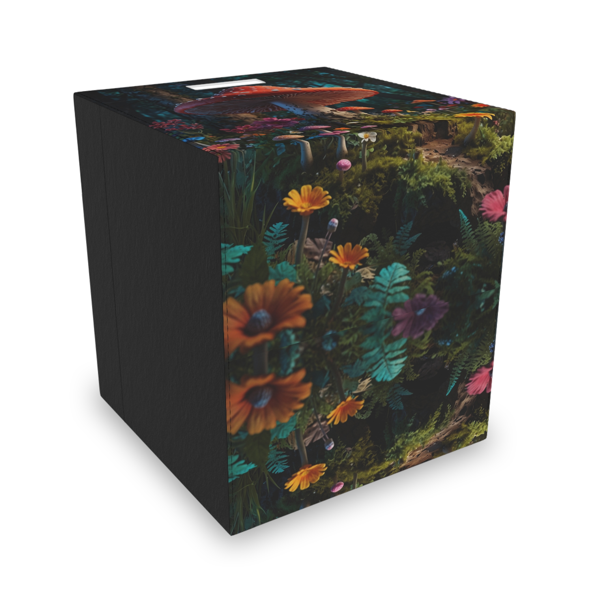 "Mushroom Tree" - Felt Storage Box for Organization, Office & Home Decluttering - Image 3