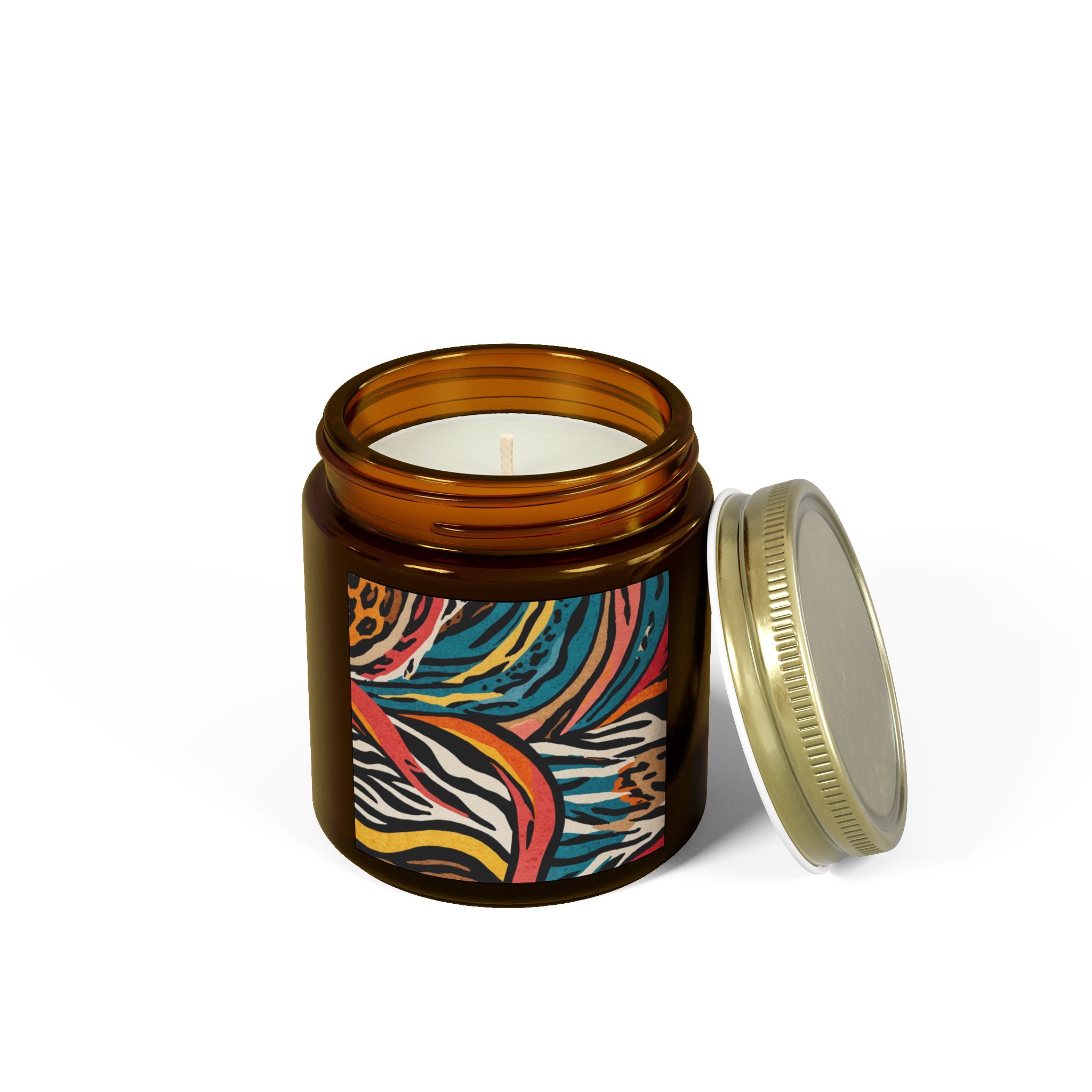 "Jungle Impression" - Scented Candles, Coconut Apricot Wax (4oz, 9oz) - Image 50