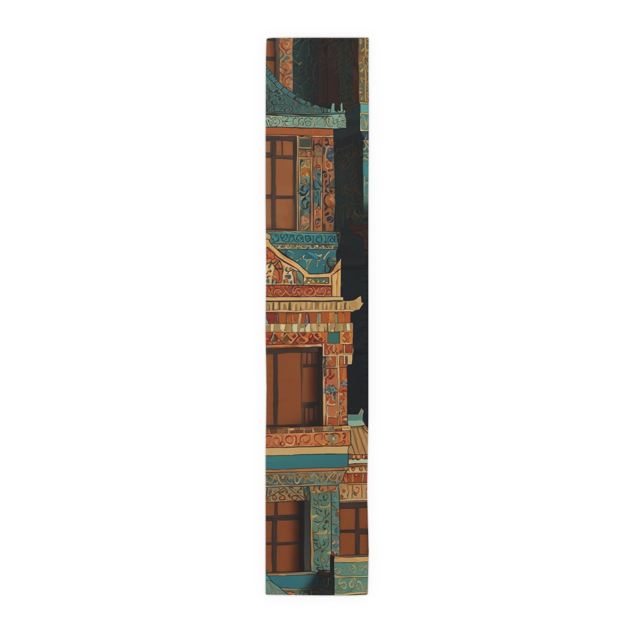 Ancient Buildings of the Orient Table Runner - Image 13