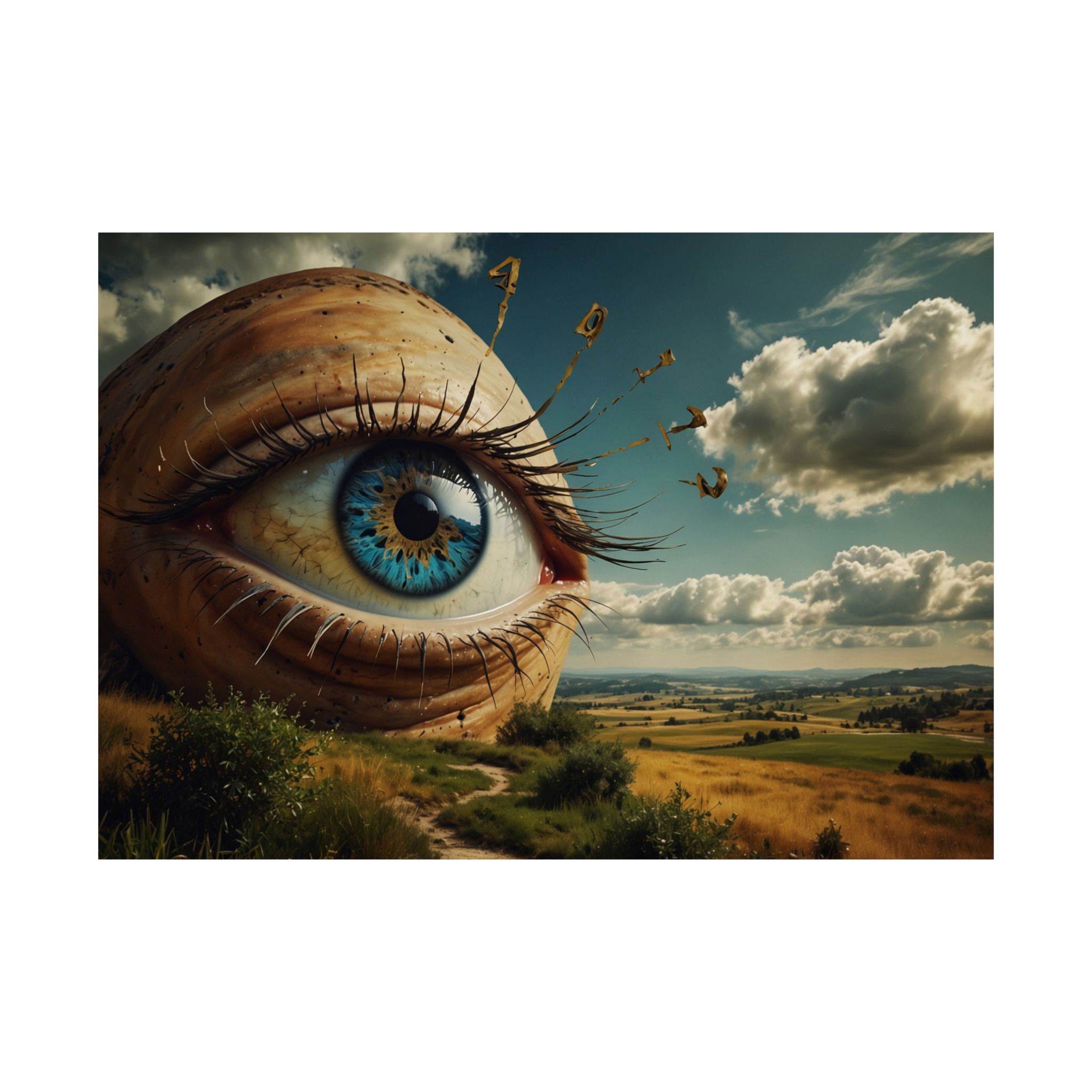 "An Eye of the Earth" - Matte Poster - in the Style of Salvador Dali - Image 10