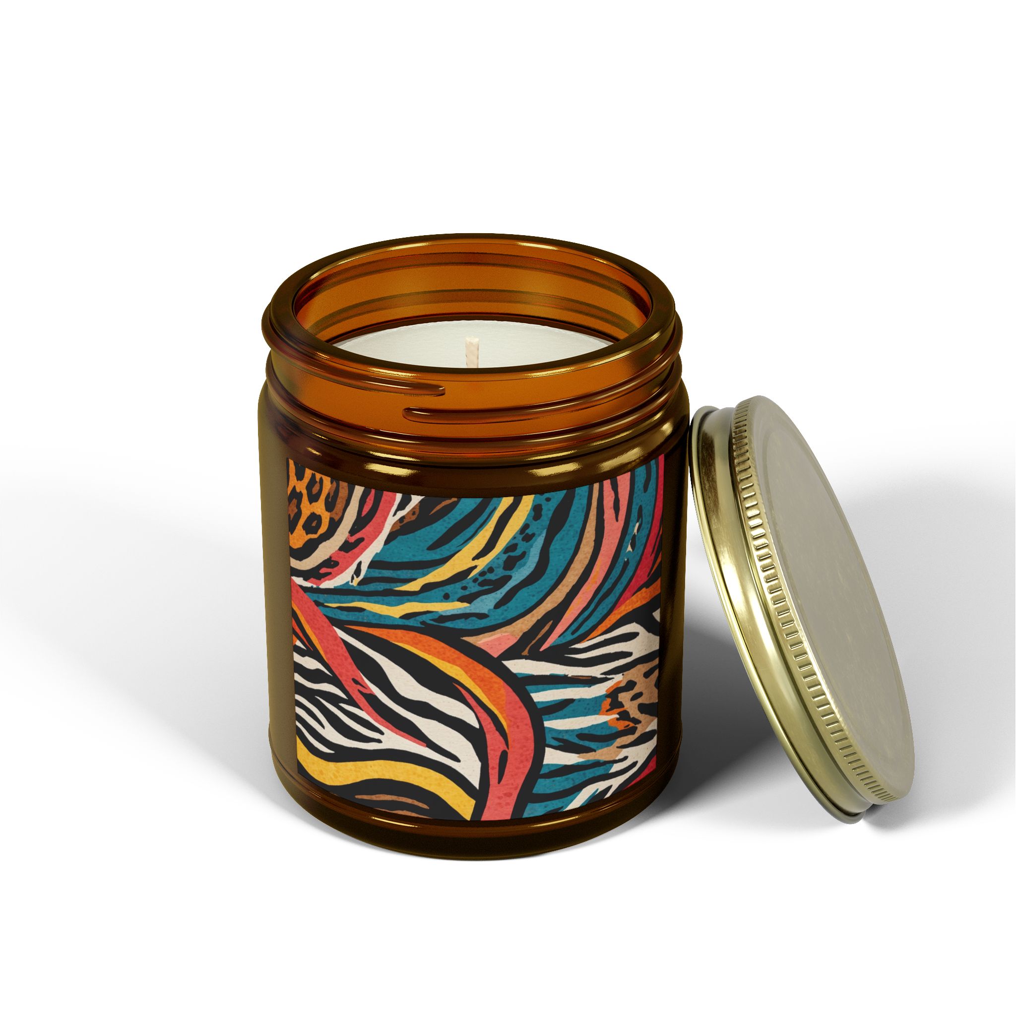 "Jungle Impression" - Scented Candles, Coconut Apricot Wax (4oz, 9oz) - Image 110