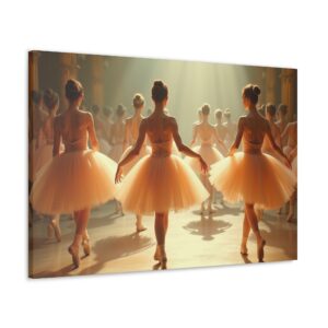 "Walking Out on Stage - Ballet Show" - Canvas Gallery Wraps - in the Impressionistic style of Edgar Degas