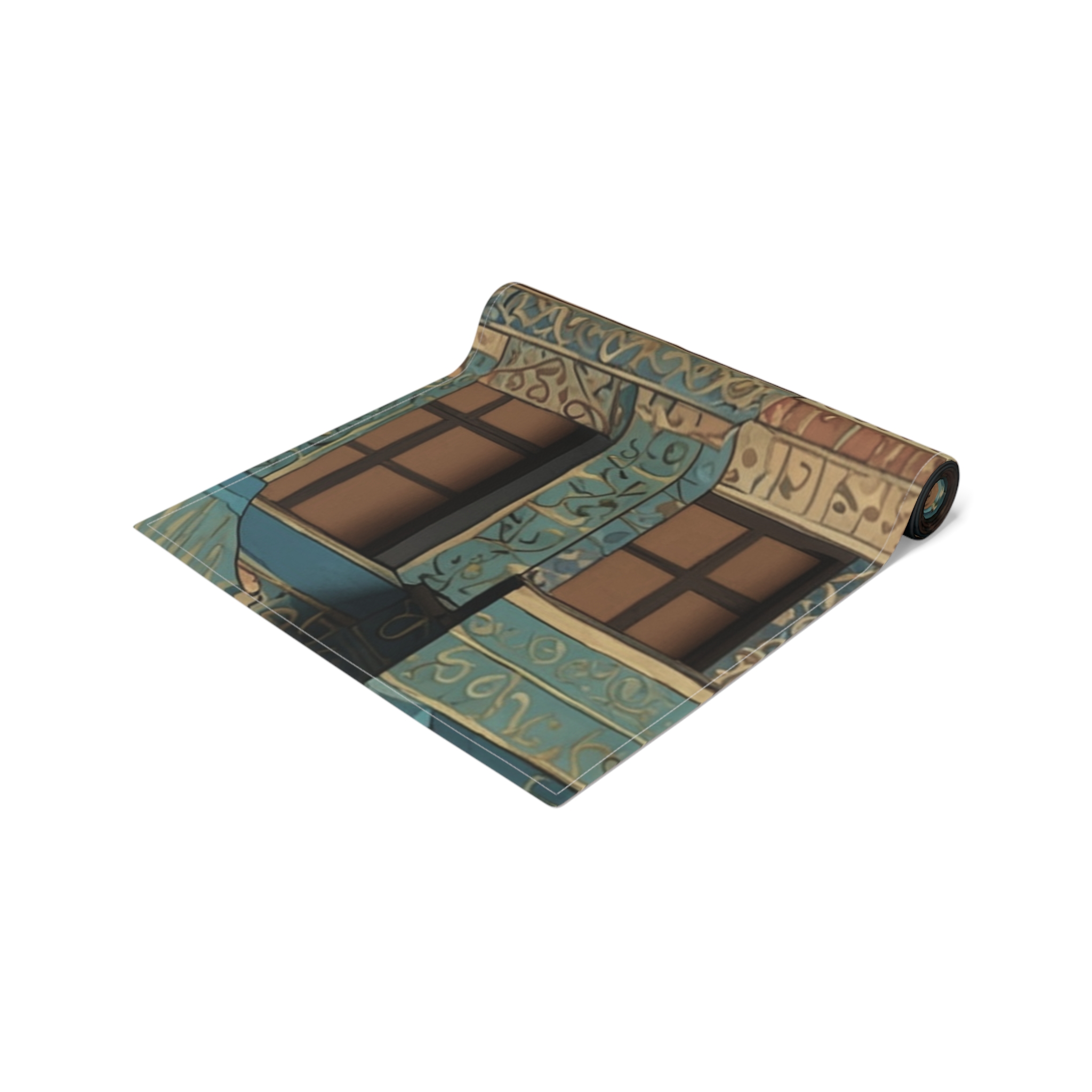 Ancient Buildings of the Orient Table Runner - Image 2