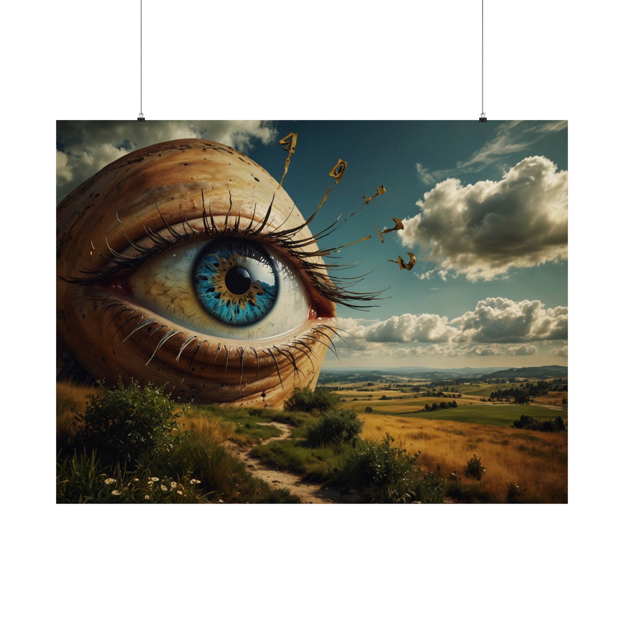 "An Eye of the Earth" - Matte Poster - in the Style of Salvador Dali - Image 13