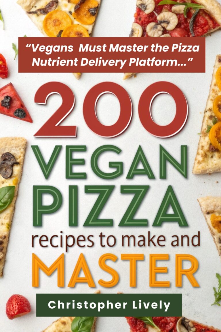 200 Vegan Pizza Recipes to Make and Master - 2000x3000 print