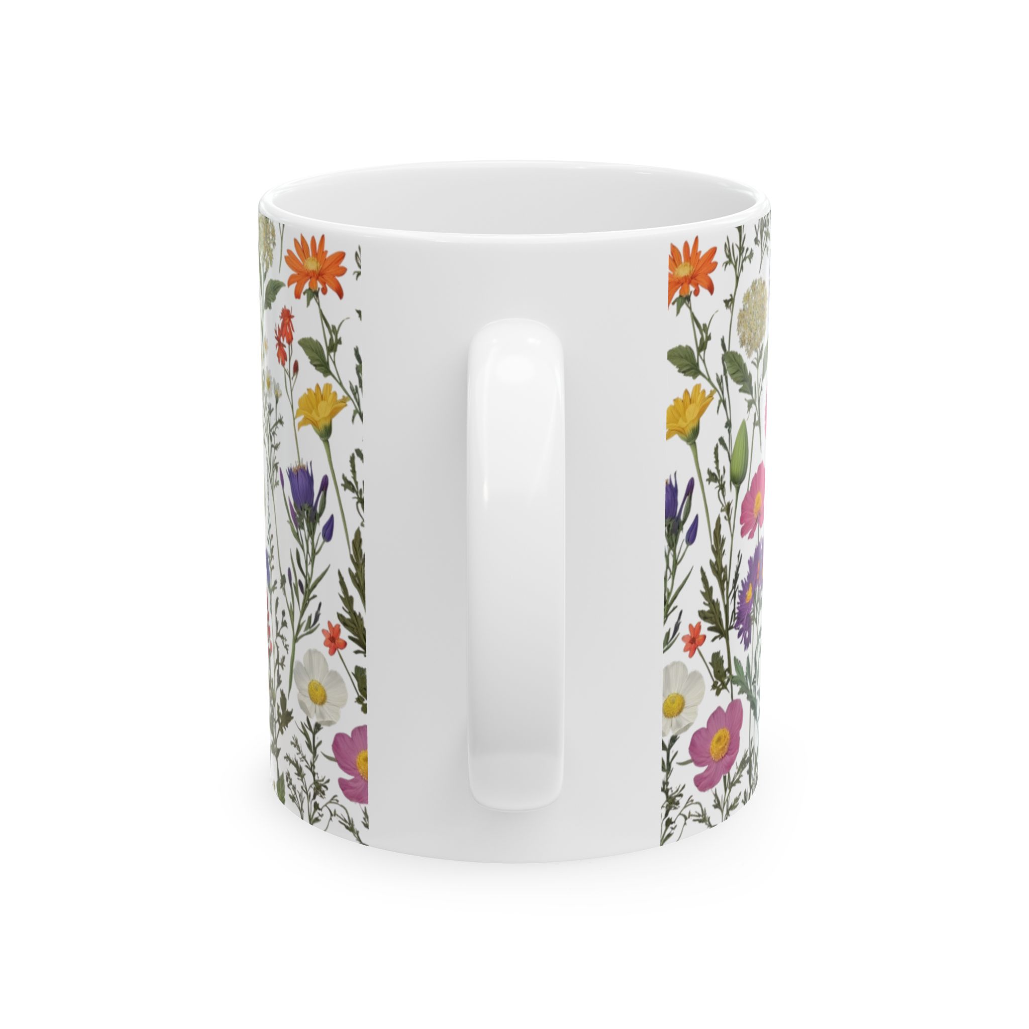 Floral Ceramic Mug - Perfect for Coffee Lovers, Home Decor, Gift for Her, Kitchen Ware, Tea Mug, Nature Inspired - Image 3