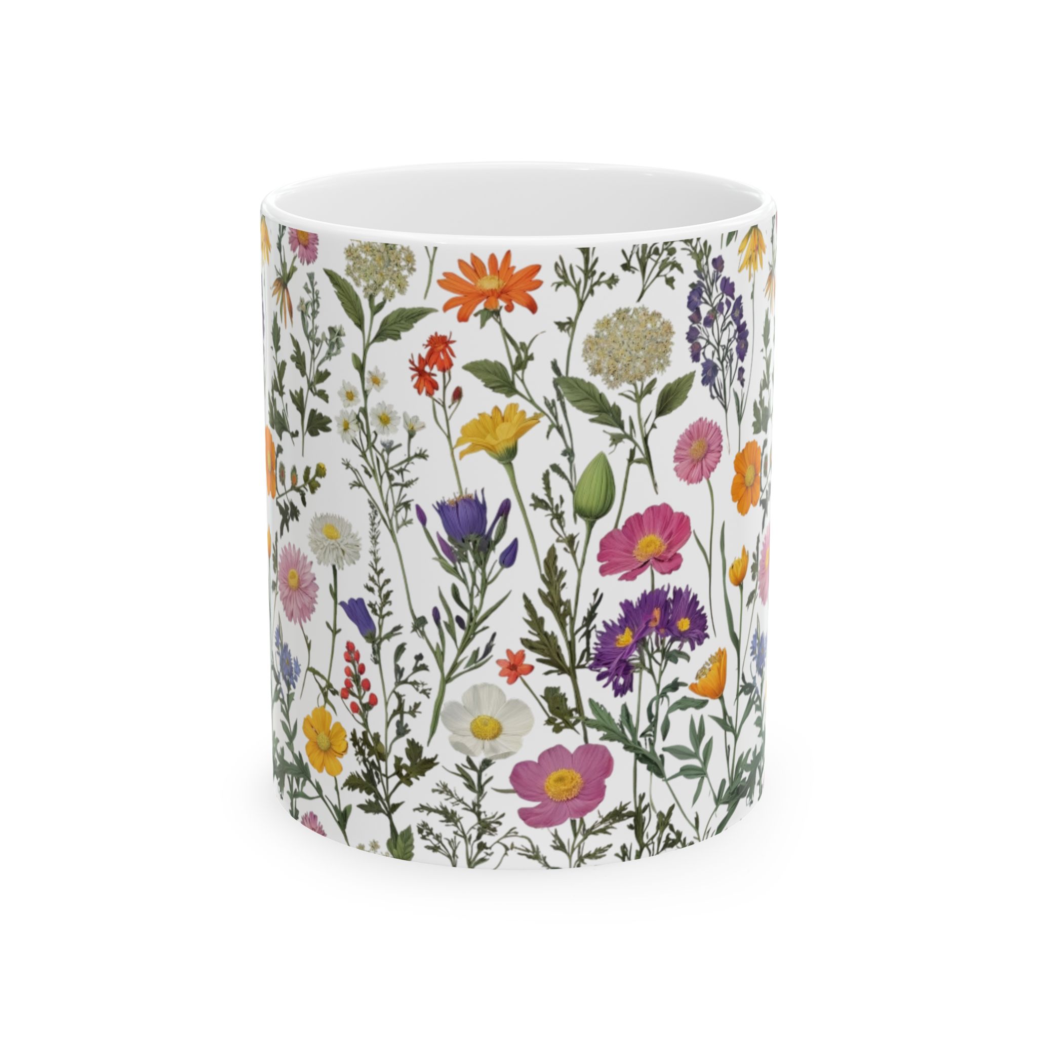 Floral Ceramic Mug - Perfect for Coffee Lovers, Home Decor, Gift for Her, Kitchen Ware, Tea Mug, Nature Inspired - Image 2