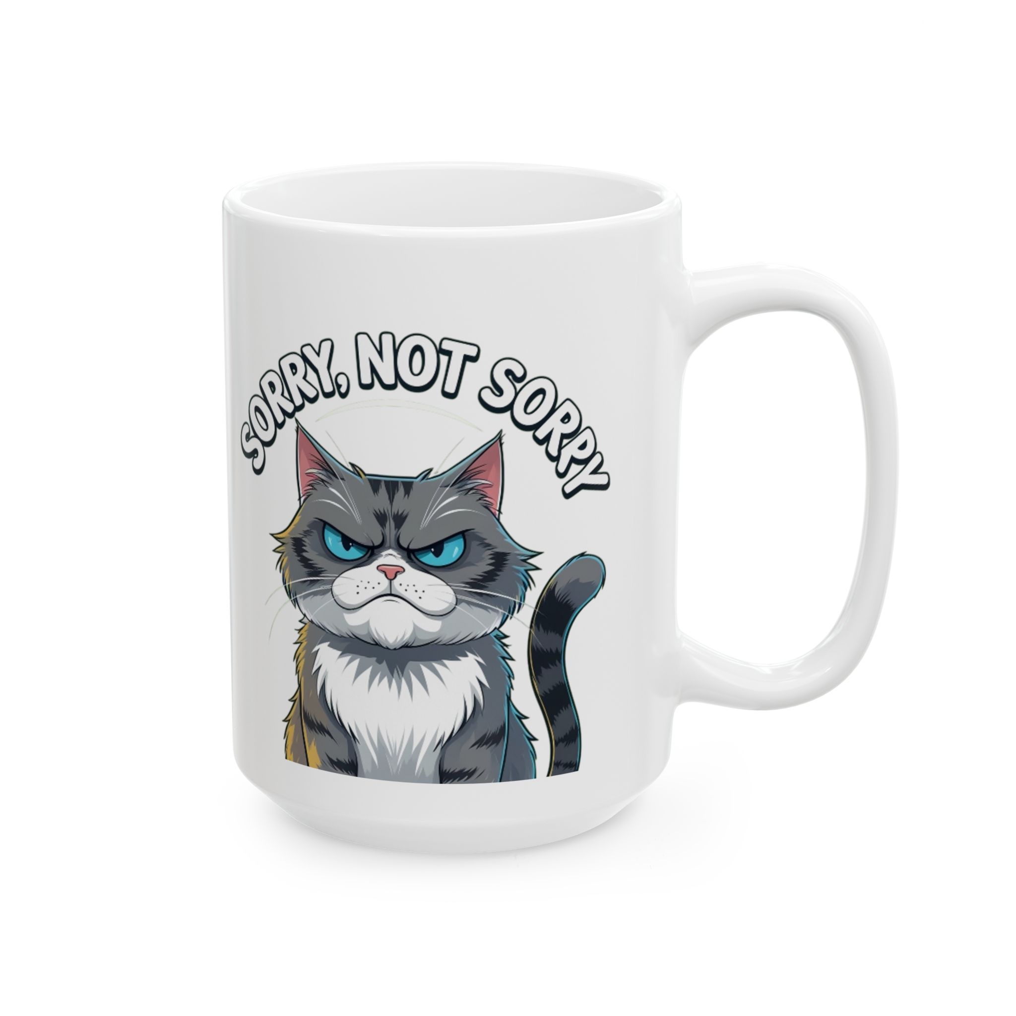 Funny Cat Sorry Ceramic Mug - Purrfect Gift for Cat Lovers, Birthday, Housewarming, Coffee, Tea, Humor - Image 8