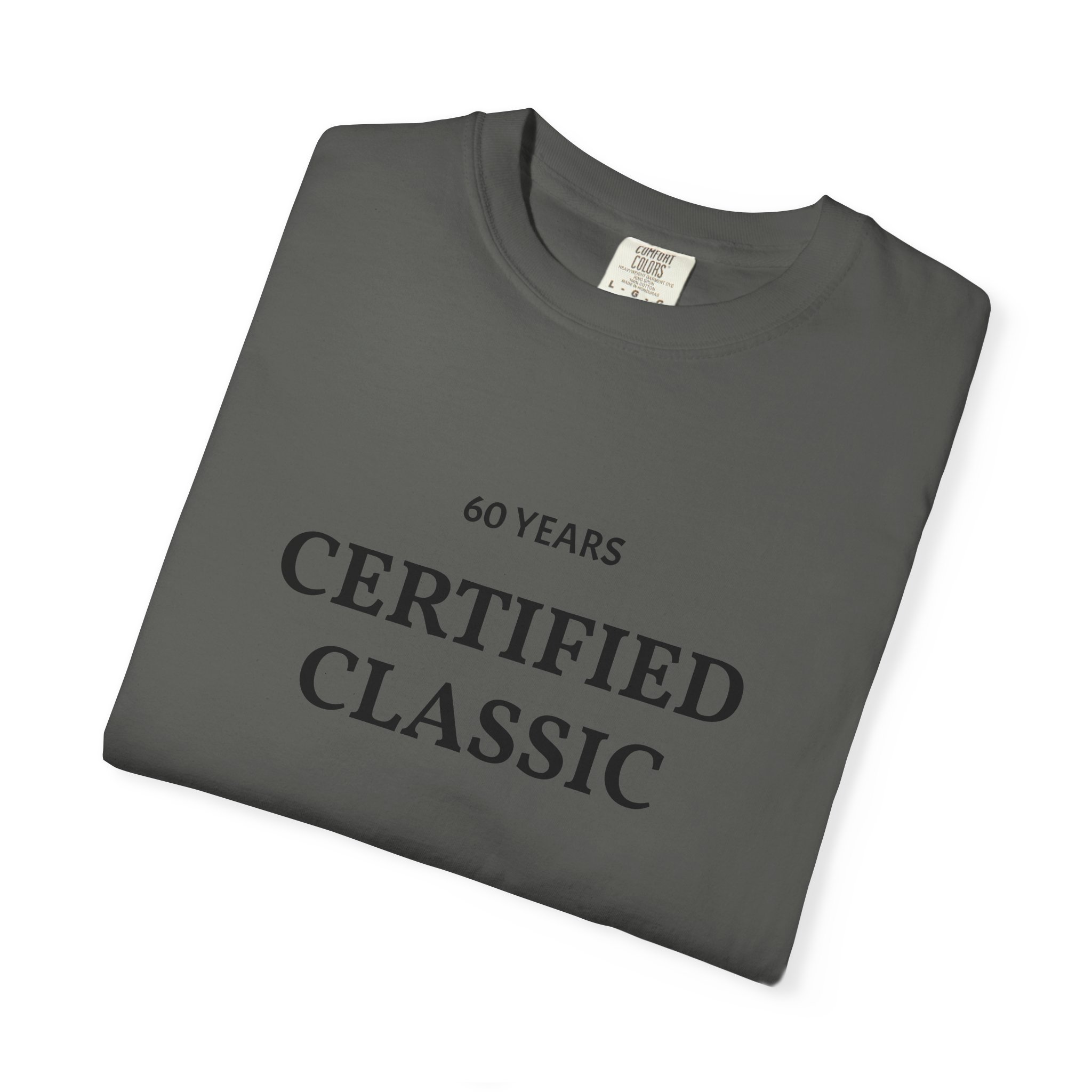 Certified Classic 60 Years T-Shirt | Minimal Anniversary Tee - Image 19